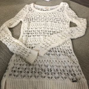Hollister crochet sweater